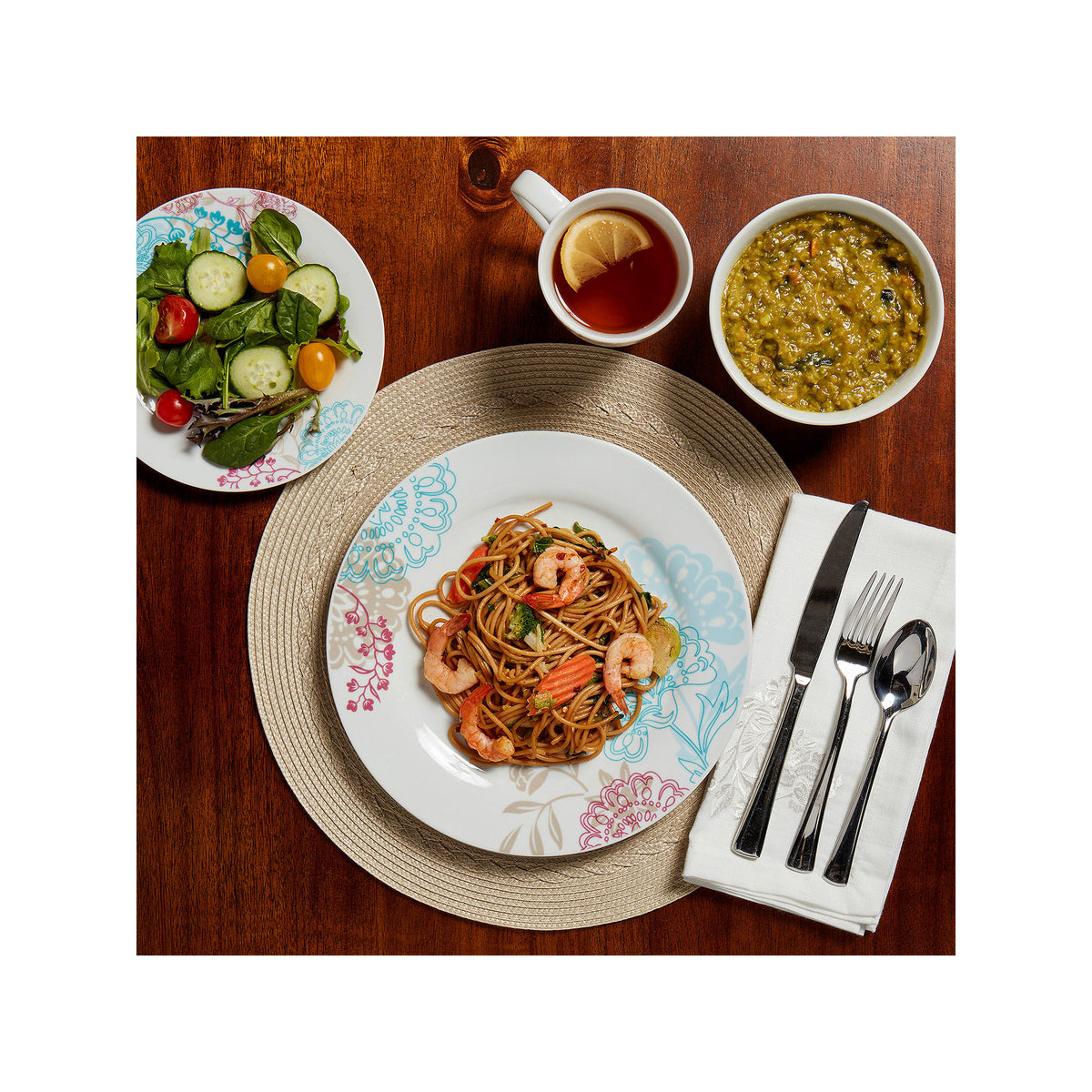 Tabletops Unlimited Emma 16Pc. Porcelain Dinnerware Set TTUU9102EC