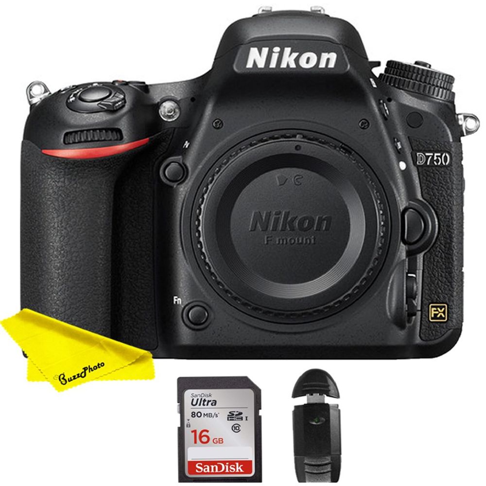 Nikon D750 DSLR Camera (Body Only) with Free Buzz Photography
