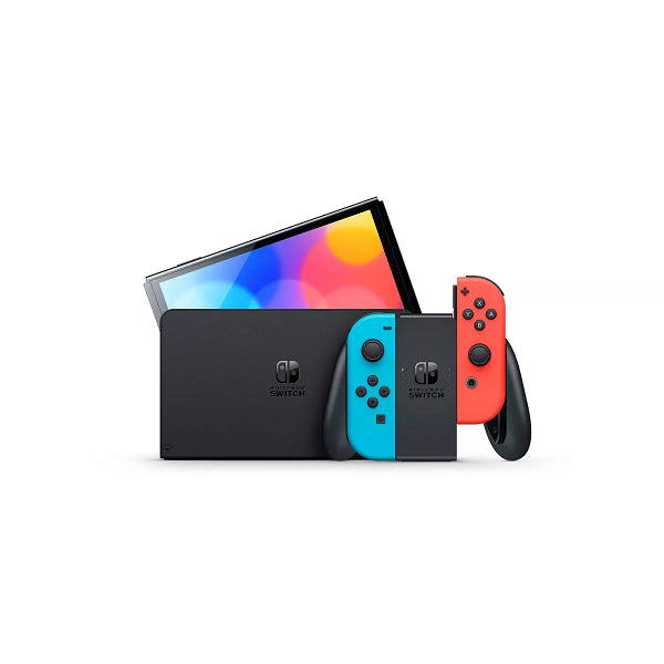 Nintendo HEGSKABAA Switch - OLED Model with Neon Red & Neon Blue 