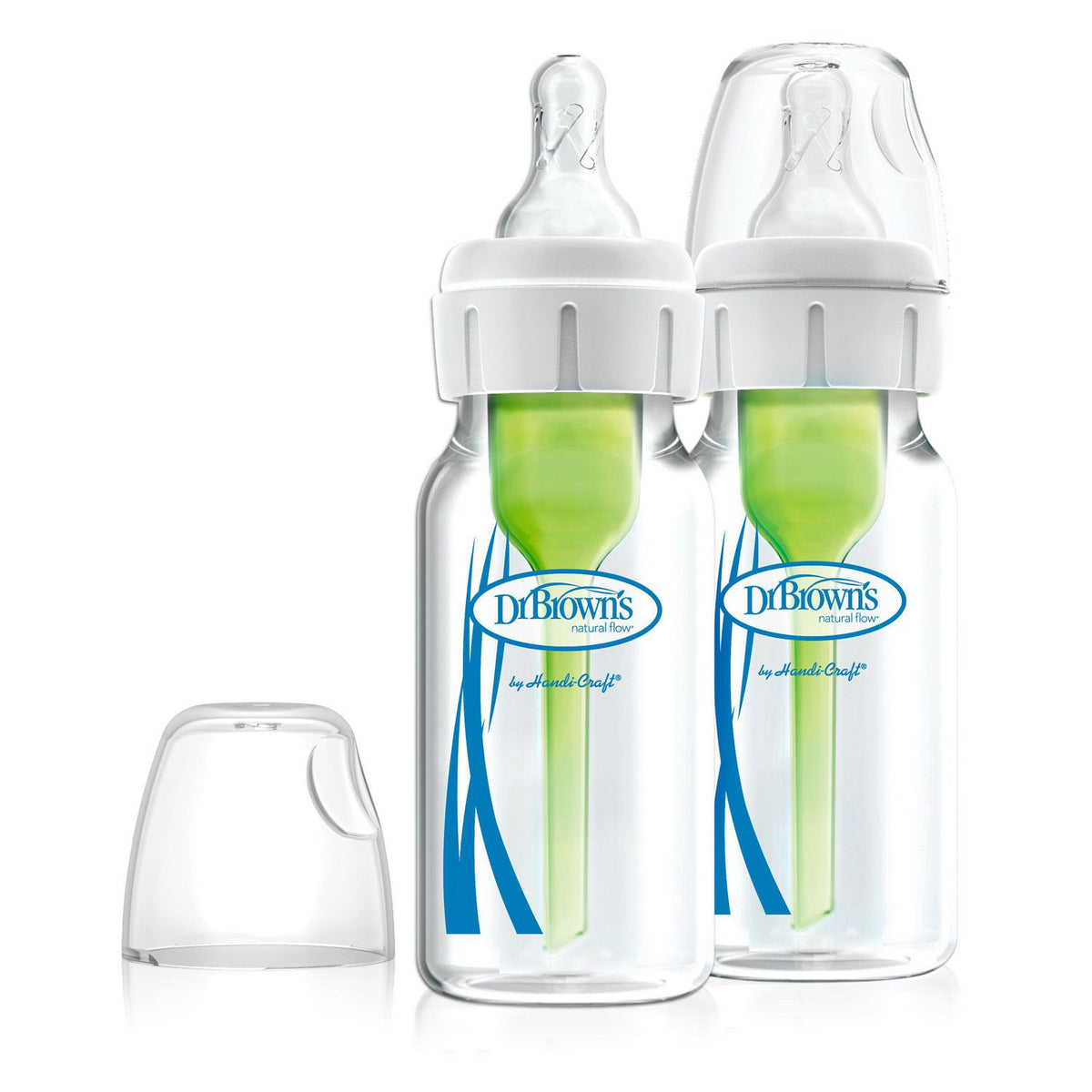 Dr. Brown's SB42003P2 Natural Flow Options+ Narrow Glass Baby Bottles