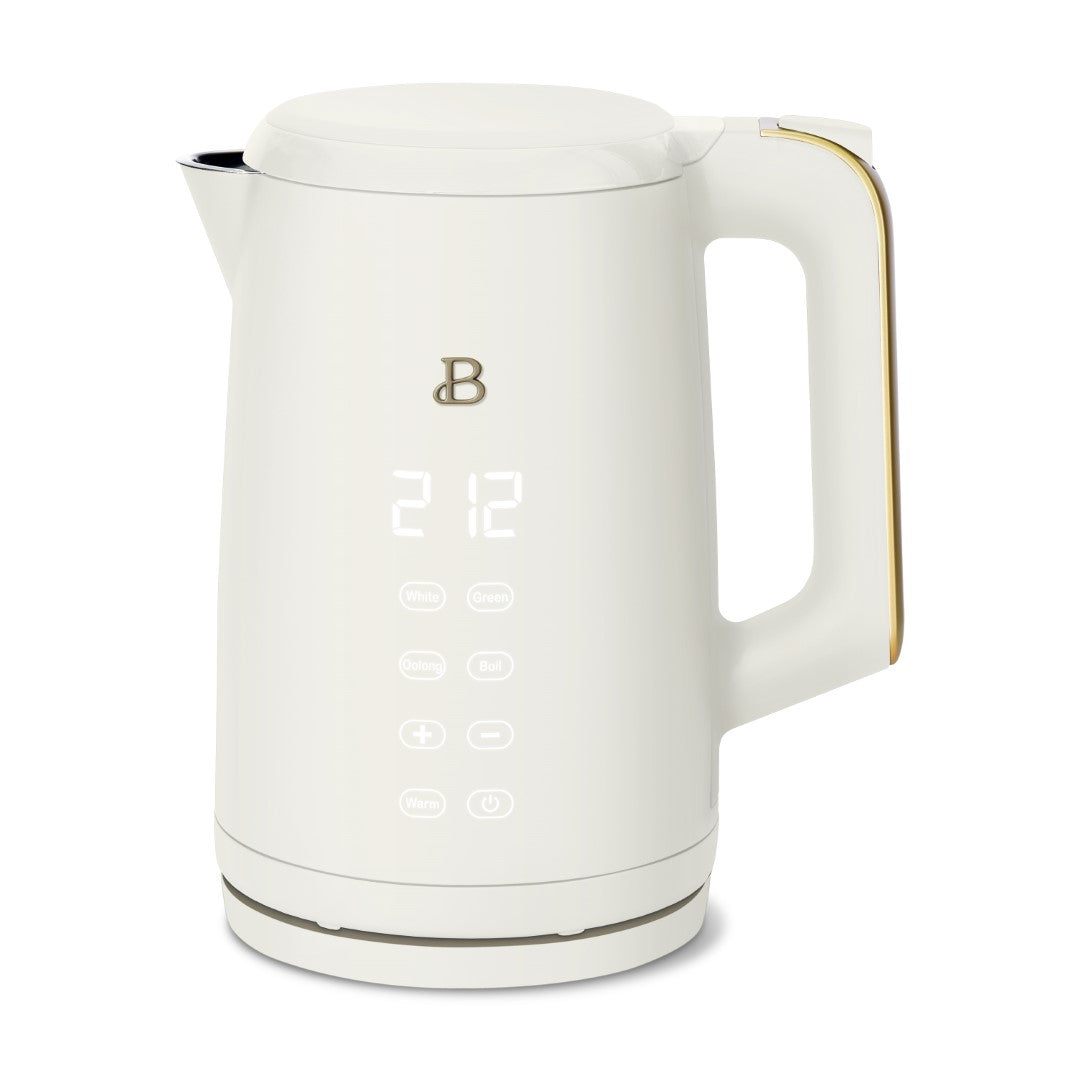Beautiful 1.0L Electric Gooseneck Kettle, White Icing by Drew Barrymore -  NEW