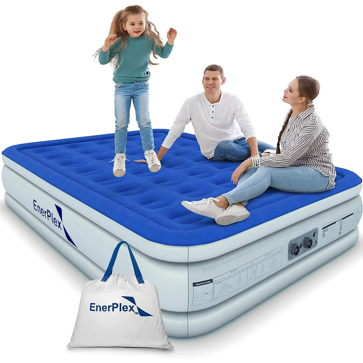 Bestway 6711UE Headboard 18 Twin Air Mattress with Built-in Pump