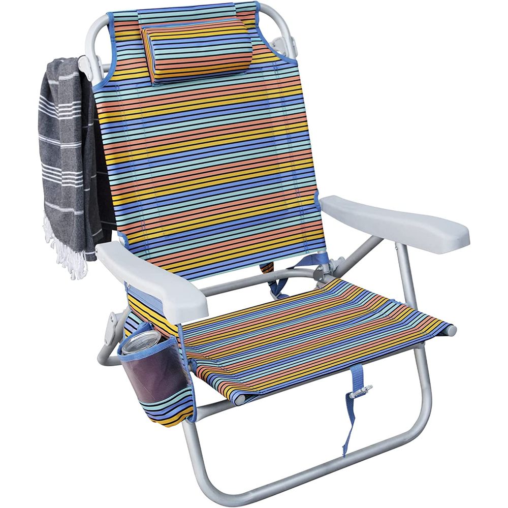 Hurley CHHRDLXBSSU Deluxe Backpack Beach Chair, One Size, Sunset