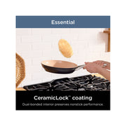 Ninja CW89012 Extended Life Essential Ceramic Cookware Set, 12 Piece
