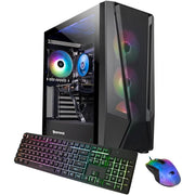 iBUYPOWER TraceMeshA7N46T01 Trace Mesh Ryzen 7 7700 3.8GHz NVIDIA GeForce RTX 4060Ti 8GB 16GB RAM 1TB SSD Win 11 Home Black