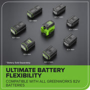 Greenworks Commercial 82PI1 82V 300W Vehicle Power Inverter, Portable Lightweight Design, Multiple Outlets, INB501