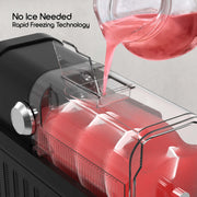 Puree 2.6L Slushie Machine and Soft Serve Ice Cream Maker with Rapid Freezing Technology, Black, 30585