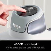SharkNinja FN100WH Ninja Crispi Cooking System Portable PowerPod 4-Qt & 5-Cup TempWare Glass Containers & 2 Storage Lids