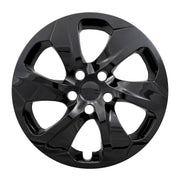 COAST2COAST Wheel Cover Set, 17 Inch, 6-Spoke Gloss Black ABS Plastic, Fits 2019-2025 Toyota RAV4, Set of 4