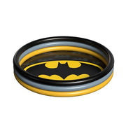DP Audio Video DC Comics Batman 3-Ring Inflatable Swimming Pool, Black and Yellow, Portable Kids Pool for Ages 3+
