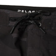 Pelagic Strike Men's Ultralight Board Shorts, Quick-Dry, 4-Way Stretch, PFAS-Free Water Repellent, Light Grey Brush Camo, 19 in Outseam, Size 34