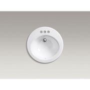 KOHLER K-2917-4-0 Radiant Self-Rimming Bathroom Sink, White