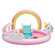 Bluescape Rainbow Unicorn Play Center, Inflatable Pool Game & Toys, Age 2 & Up, Unisex