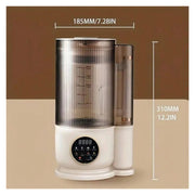 Jinyi Automatic Nut Milk Maker Countertop Blender, 50oz Glass Jar, 7 Functions, Adjustable Speed, White