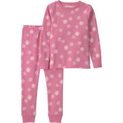 Carter's Child of Mine Baby and Toddler Holiday Pajama, Two-Piece Set, Sizes 12M, Pink Snowflake