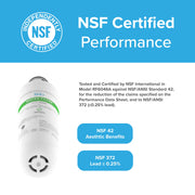 Brio 6046A Refrigerator Water Filter Replacement, Carbon Block, Leak-Proof, Long-Lasting, Compatible with Samsung DA97-17376B, DA97-08006C, HAF-QIN, RF6046A3PK