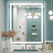 Keonjinn Mirror-7691 LED Bathroom Mirror with Lights, 30'' x 36''LED Vanity Mirror, Frontlit-6000K