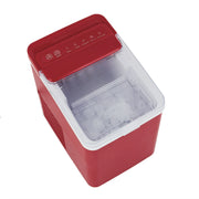 Mainstays MS9502550614-04 Countertop Ice Maker, Red Sedona, 9 Bullet Cubes, 2 Ice Sizes