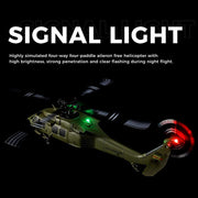 Bruce & Shark F949S K170 RC Helicopter Black Hawk UH-60L 4-Channel Flybarless with Adjustable Left & Right, Green