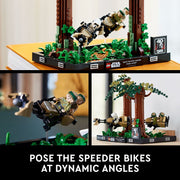 LEGO 75353 Star Wars Endor Speeder Chase Diorama Collectible Building Set