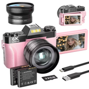 Saneen Digital Camera 6K 64MP Wifi Vlogging Cameras 3