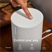 Sonos Era 100 SL Wireless Speaker, WiFi and Bluetooth, Rich Stereo Sound, White, Compact Design, E10SLUS1