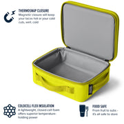 YETI Daytrip Lunch Box with ColdCell Flex Insulation, Firefly Yellow, Leakproof, Water-Resistant Exterior, 10.7x8.7x4.6 in, 18060131658