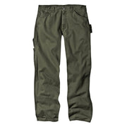 Dickies Relaxed-Fit Straight-Leg Carpenter Sanded-Duck Jeans for Men - Rinsed Moss Green -36x30