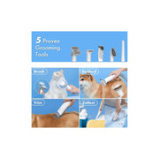 Neakasa P2 Pro Dog Grooming Kit, 10.5KPa Pet Grooming Vacuum Suction, 5 Pet Grooming Tools with Storage Dock, 2L Easy-Empty Dustbin for Dogs/Cats/Other Animals
