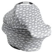 Munchkin 61447 SafeFit XtraGuard Antimicrobial 5-in-1 Baby Car Seat and Nursing Cover, Unisex, Gray