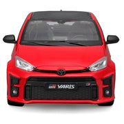 Maisto 2021 Toyota GR Yaris Diecast Model Car, Red with Carbon Top, 1/24 Scale, Special Edition 32909-RD