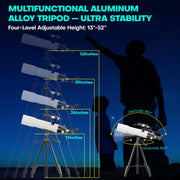 QUNSE HL-9031 Telescope for Adults and Beginners Astronomy