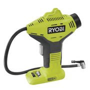 Ryobi Cordless High Pressure Inflator, 18V ONE+ System, 150 PSI, Quick Connect Hose, Compact Design, R18PI-0