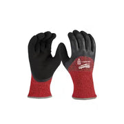 Milwaukee 48-73-7942 Large Red Latex Level 4 Cut Resistant Insulated Winter Dipped Work Gloves