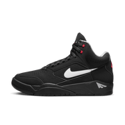 Nike Air Flight Lite Mid Basketball Shoes, Lightweight Perforated Leather, Nike Air Cushioning, Black White Varsity Red, Size 9, DQ7687-003