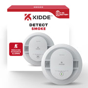Kidde 20SDR Battery-Operated Photoelectric Smoke Detector Alarm, 5-Inch, White, 85-Decibel, Batteries Included