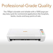 Ambir nScan 700GT-AS Hybrid Duplex Document Scanner, 600 DPI, USB, Portable