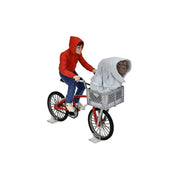NECA E.T. 40th Anniversary 7 Scale Action Figure Elliot and E.T. on Bicycle with Pull-Back-and-Go Action, Multicolor