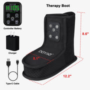 DGYAO Red Light Foot Wrap Massage Device, Cordless 6000mAh Battery, Dual 660nm Red and 850nm Near-Infrared Light Therapy, Adjustable Strap, Full Coverage for Feet, Ankles, Toes