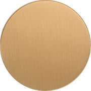 Signature Hardware Lazzara Leather Mushroom Cabinet Knob, 1-1/2 Inch, Champagne Bronze Finish, Zinc Base, 954062-112