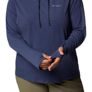 Columbia Sun Trek II Athletic Hoodie, Omni-Shade UPF 50 Sun Protection, Omni-Wick Moisture Wicking, Nocturnal, Women's 3X, Long Sleeve, 211975
