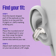 Bose Ultra Open Earbuds with OpenAudio Technology, Bluetooth 5.3, IPX4 Water Resistant, Chilled Lilac, 26.5 Hours Playtime
