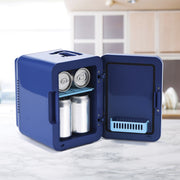 Disney 19316 Stitch Mini Fridge 4L 6 Can, Blue Portable Beverage Cooler for Drinks