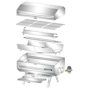 Magma A10-803 ChefsMate Gas Grill Portable Stainless Steel BBQ