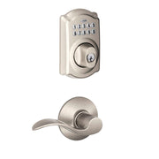 Schlage FBE365 V CAM 619 ACC Camelot Satin Nickel Keypad Combo Pack