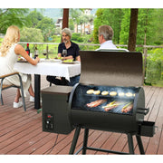 KingChii HWPG 456C-WR 456 SQ.IN Wood Pellet Grill Smoker with Auto Temperature Control, Bronze