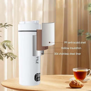 Portable Electric Water Kettle with Temperature Control, 16.9oz Travel Kettle 6 Presets, 304 Stainless Steel Liner for Hotel Office Dorm