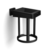 Philips 582932 LED Motion Sensor Solar Outdoor Cylindrical Wall Lantern, Bright White 3000K, Dimmable, 1-Pack