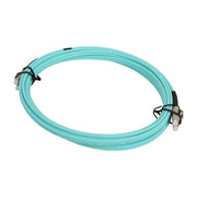 StarTech 3m Aqua Multimode OM3 50/125 Duplex LSZH Fiber Patch Cable LC-LC A50FBLCLC3