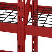 Edsal 440829 4 Level Welded Storage Rack with Adjustable Wire Shelves